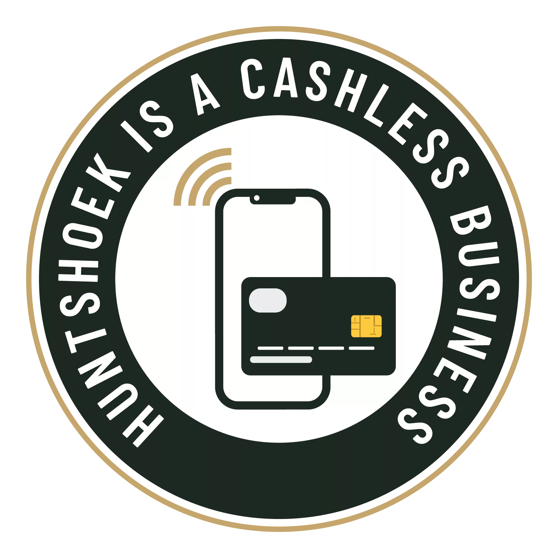 Huntshoek Lodge is a Cashless Business
